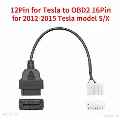 Tesla ODB2 Diagnostic Line Adapter Cables for Models S / X / 3 / Y - TESLARY Tesla Shop Accessories Europe Nederlands Dublin Cork Ireland Deutschland Espana Alicante France Italia