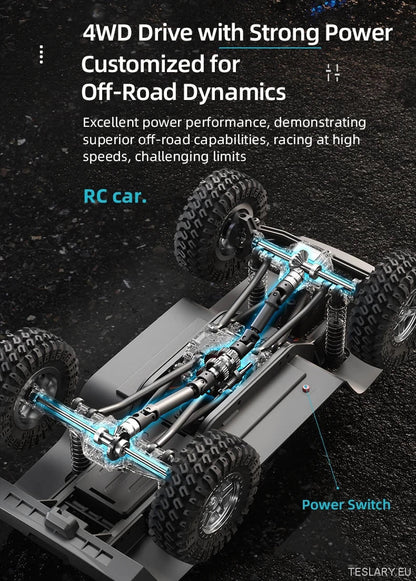Tesla Style Cybertruck Remote Control - 1:18 Scale Off - Road Adventure - TESLARY Tesla Shop Accessories Europe Nederlands Ireland Deutschland Espana Alicante France Italia