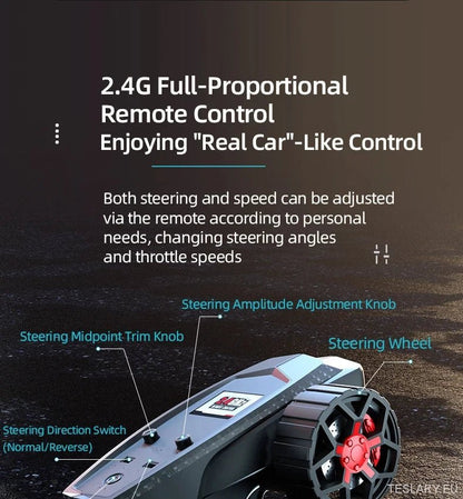 Tesla Style Cybertruck Remote Control - 1:18 Scale Off - Road Adventure - TESLARY Tesla Shop Accessories Europe Nederlands Ireland Deutschland Espana Alicante France Italia