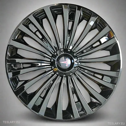 Tesla Model Y 19" Kryty kol Cyclone s plným pokrytím - leskle černé
