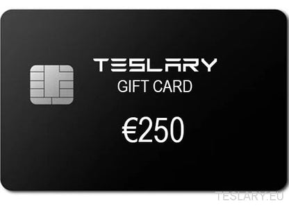 TESLARY GIFT CARD - TESLARY Tesla Shop Accessories Europe Nederlands Ireland Deutschland Espana Alicante France Italia