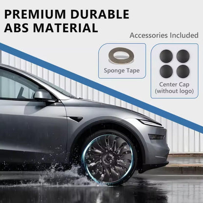 Teslary Model Y+ Juniper - 19" Durable ABS Full Wheel Cover Matte Black - TESLARY Buy Tesla Shop Accessories Europe Nederlands Dublin Cork Ireland Deutschland Espana Iceland Finland France Italia