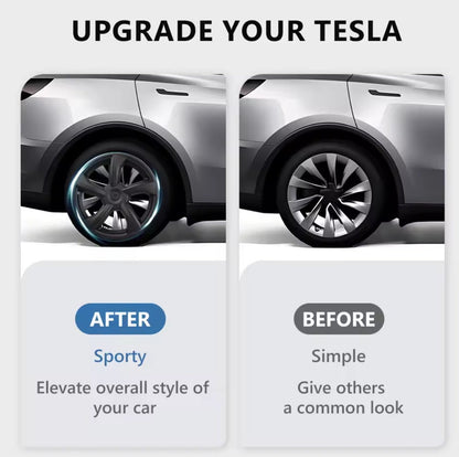 Teslary Model Y+ Juniper - 19" Durable ABS Full Wheel Cover Matte Black - TESLARY Buy Tesla Shop Accessories Europe Nederlands Dublin Cork Ireland Deutschland Espana Iceland Finland France Italia