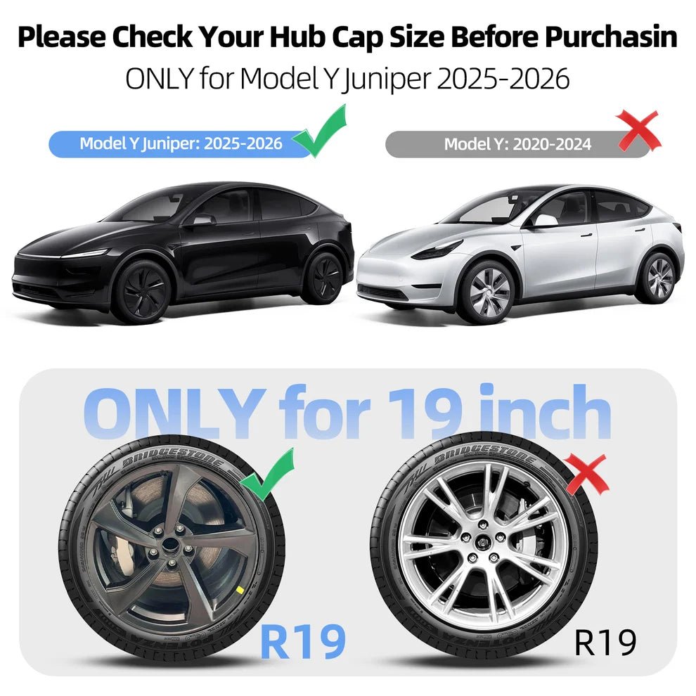 Teslary Model Y+ Juniper - 19" Durable ABS Full Wheel Cover Matte Black - TESLARY Buy Tesla Shop Accessories Europe Nederlands Dublin Cork Ireland Deutschland Espana Iceland Finland France Italia