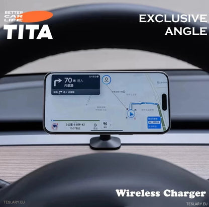 Tita Magnetic Phone Ladegerät mit optionalem Speedmeter für Tesla Model 3 und Y