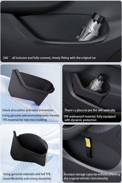 TPE Protective Door Pocke Inserts for your Tesla Model Y 2022 - 2024 or Tesla Model 3+ Highland - TESLARY Tesla Shop Accessories Europe Nederlands Dublin Cork Ireland Deutschland Espana Alicante France Italia