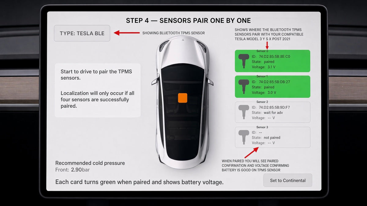 Tyre Pressure TPMS Sensors for Tesla Models 3 Y S X 2021 to 2026 , BUY 3 AND GET 1 FREE - TESLARY Buy Tesla Shop Accessories Europe Nederlands Dublin Cork Ireland Deutschland Espana Iceland Finland France Italia