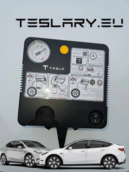 Tyre Puncture Repair Kit with Compressor and Storage Bag - TESLARY Tesla Shop Accessories Europe Nederlands Ireland Deutschland Espana Alicante France Italia