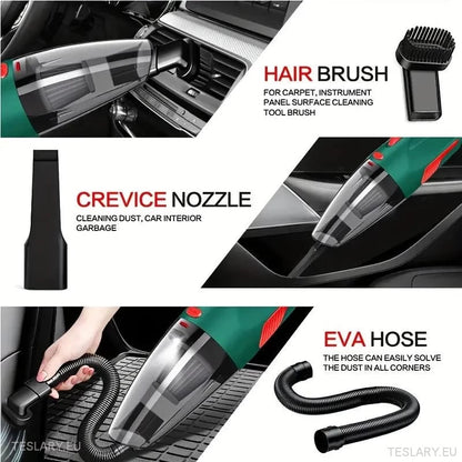 Vacuum Wireless High Power Suction with Attachments - Tesla Shop Europe - TESLARY.IE Ireland - France boutique- Deutschland Geschäft- España comercio - Nederland winkel- TESLARY.IE