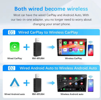 Wireless CarPlay Android Auto Smart Dongle for All Cars - TESLARY Tesla Shop Accessories Europe Nederlands Dublin Cork Ireland Deutschland Espana Alicante France Italia